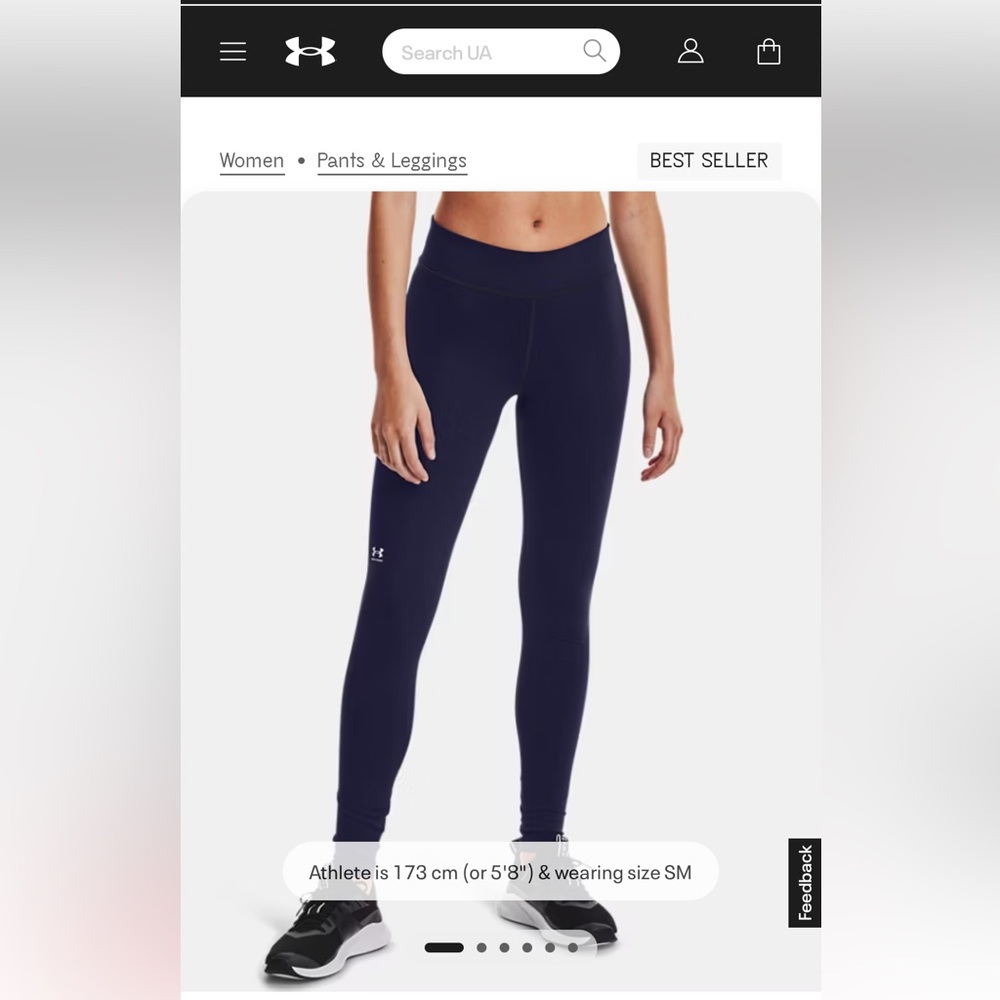 Under Armour Women's Leggings in Midnight Navy